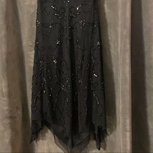 Cache’ Black Sequin Prom Dress! Size M 8-10